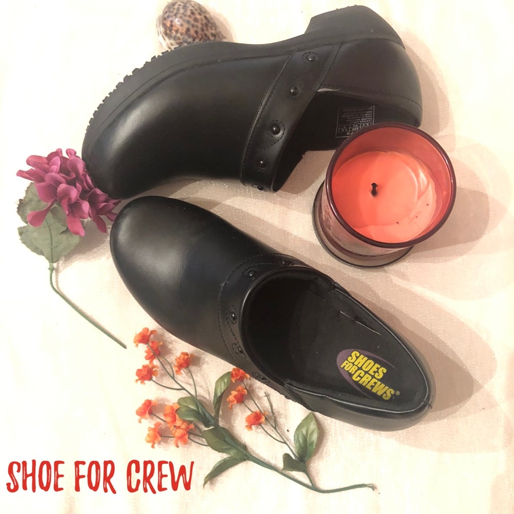 Shoes for Crews Women's Leather Black Size 9.5. (Smoke Free Home)